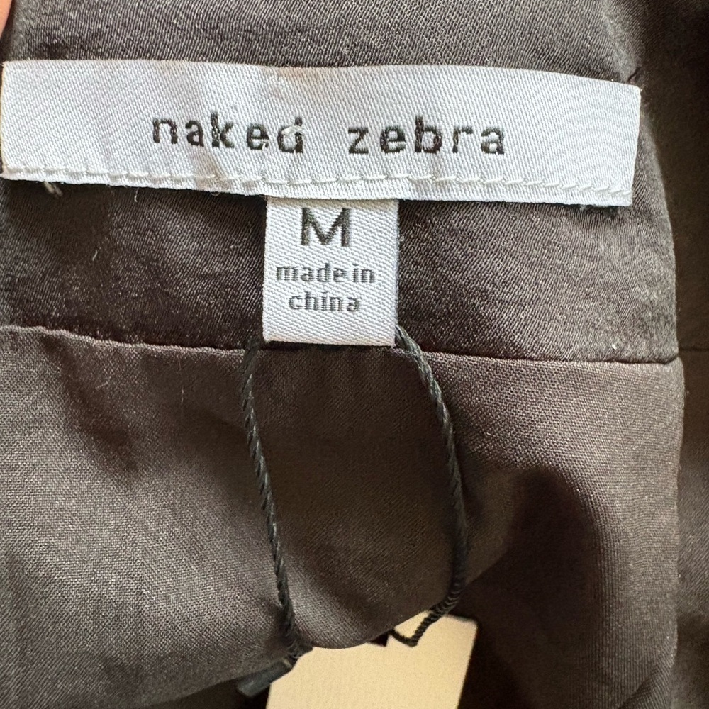 Naked Zebra women’s tie on the side and a draped, layered look black mini skirt - Picture 8 of 9